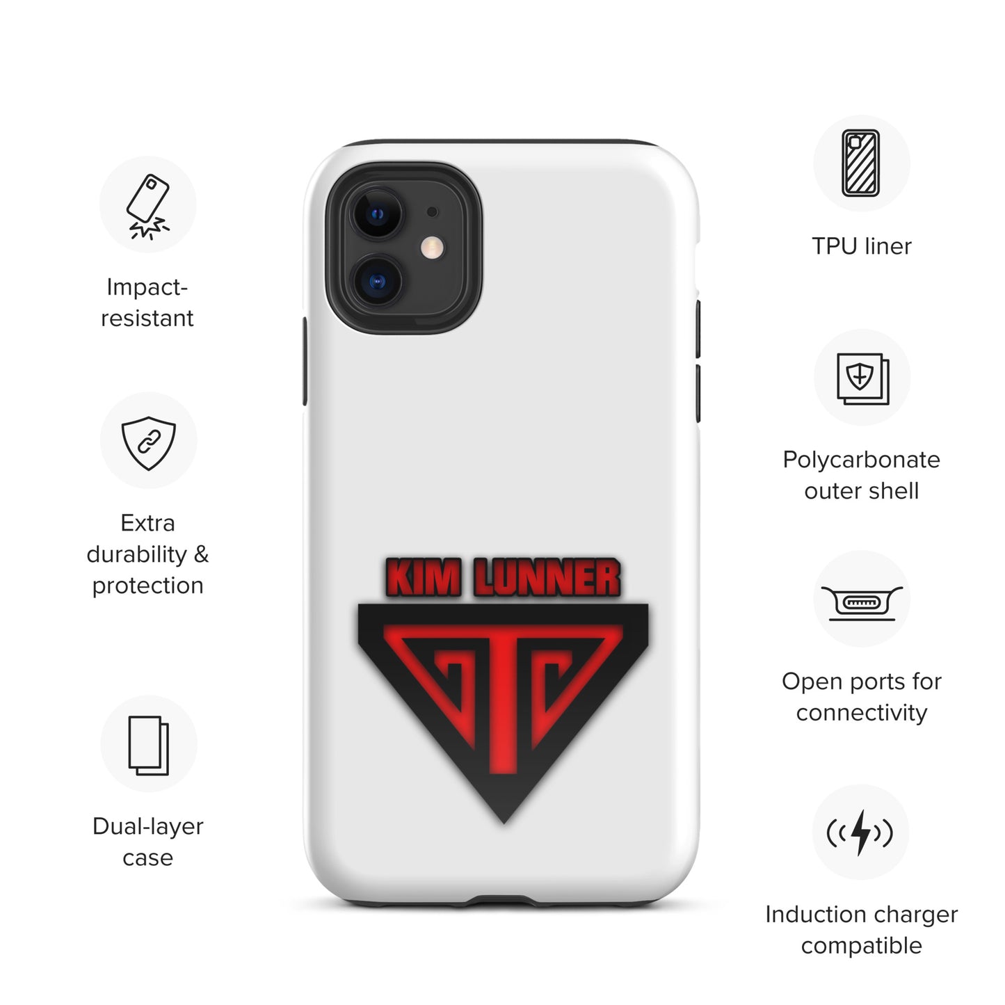 Kim Lunner, official logo, Tough Case for iPhone®