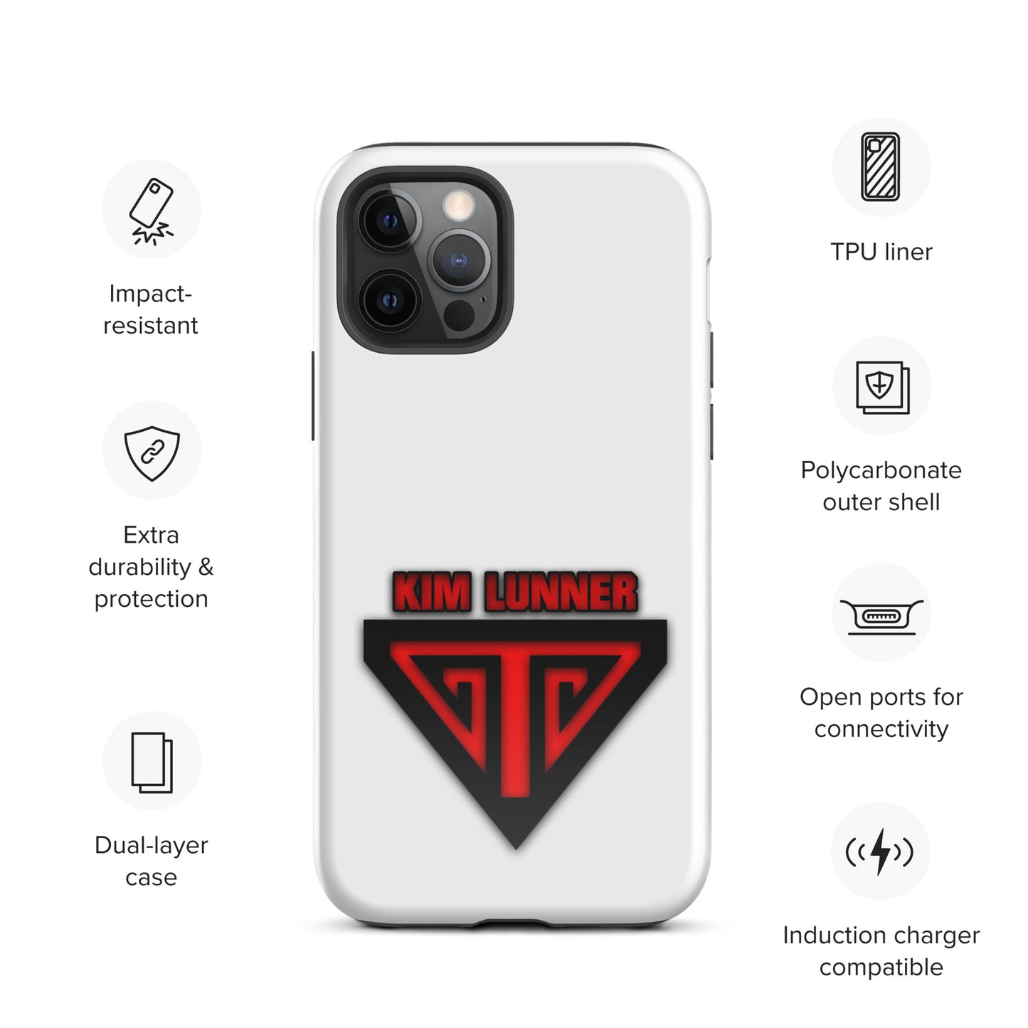 Kim Lunner, official logo, Tough Case for iPhone®
