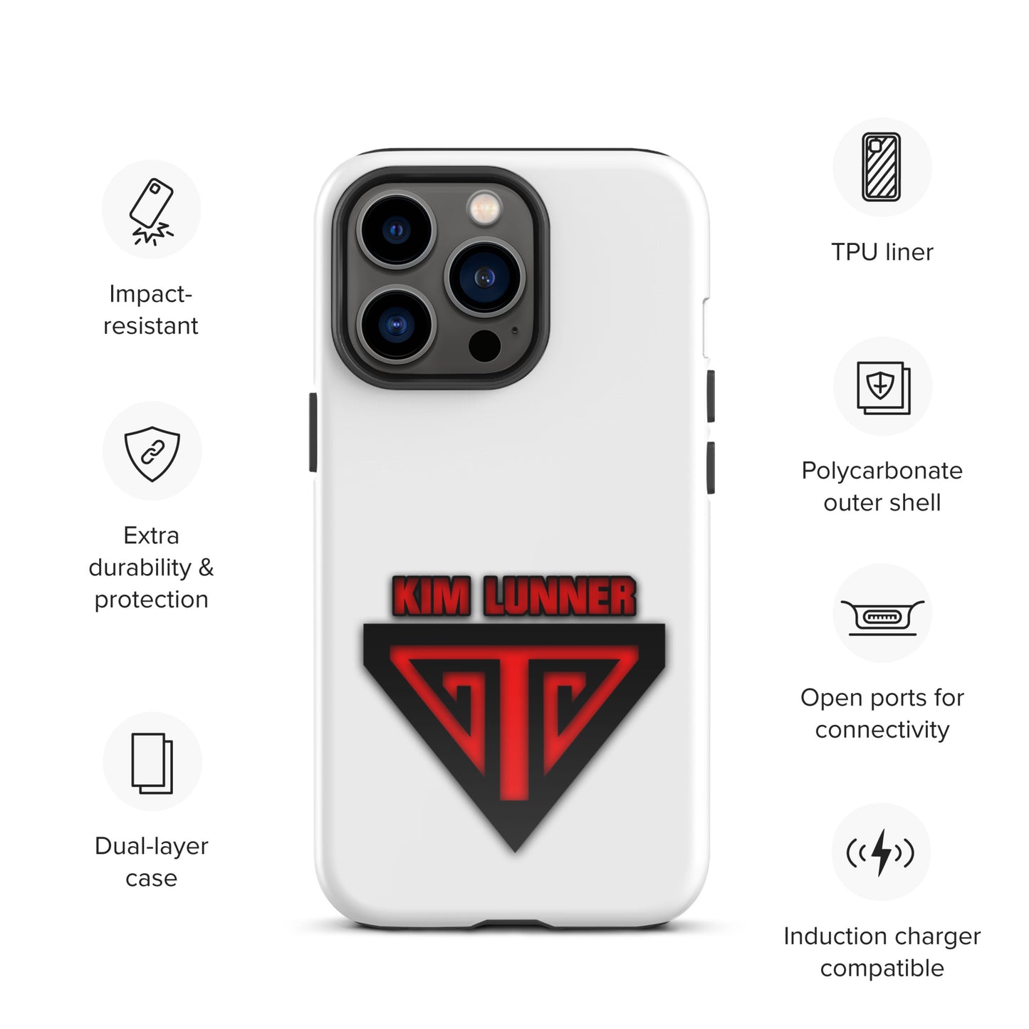 Kim Lunner, official logo, Tough Case for iPhone®