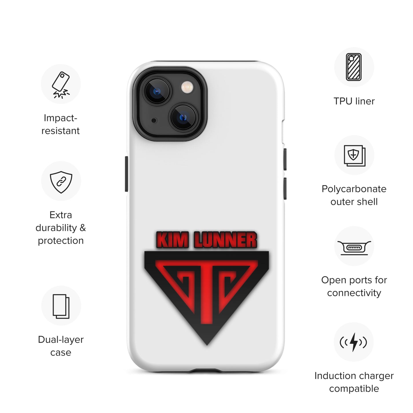 Kim Lunner, official logo, Tough Case for iPhone®