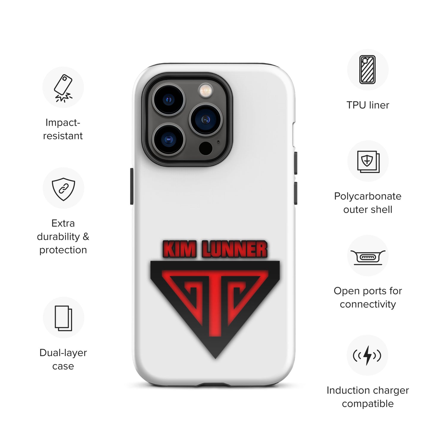 Kim Lunner, official logo, Tough Case for iPhone®