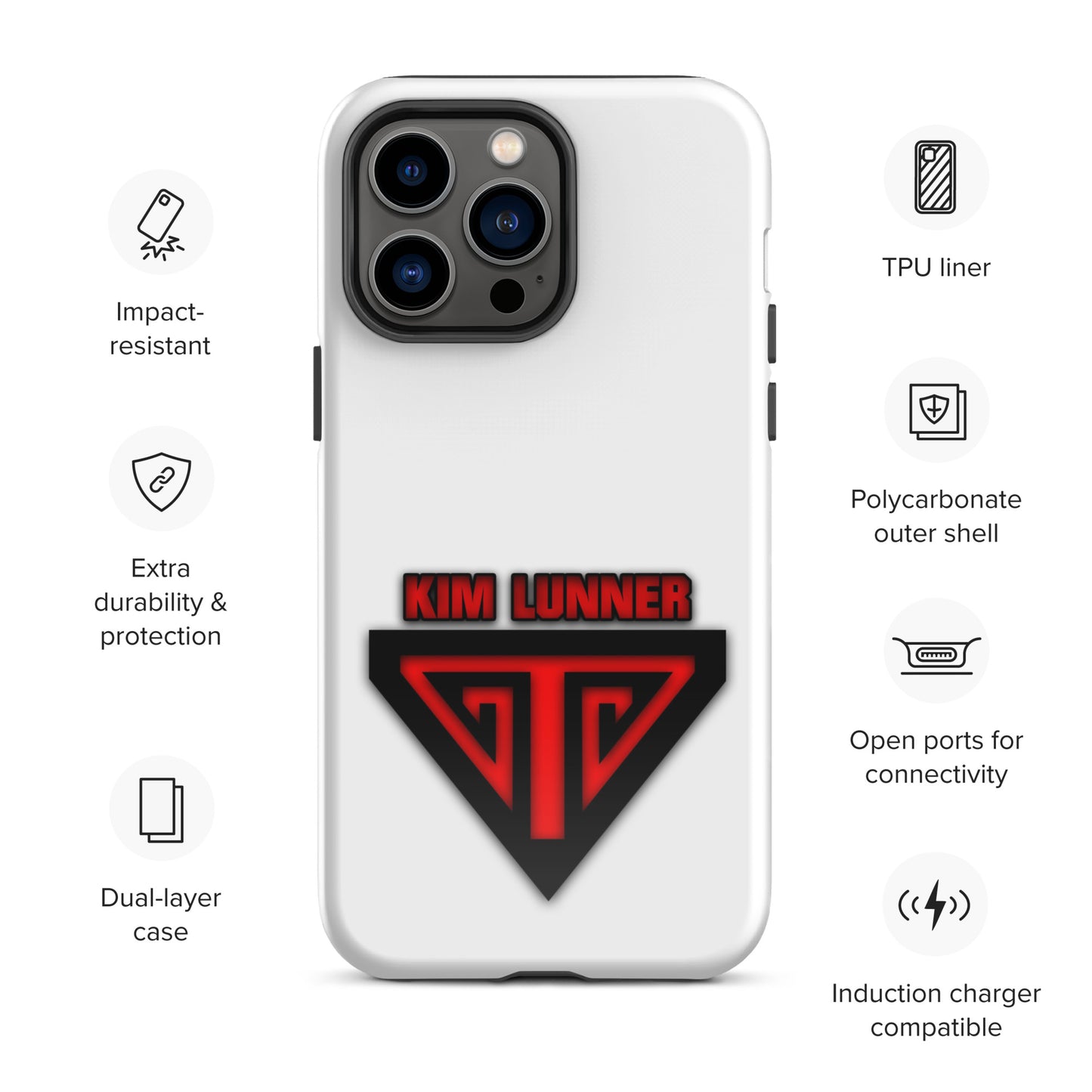 Kim Lunner, official logo, Tough Case for iPhone®
