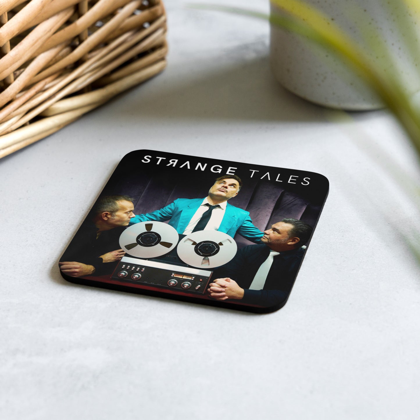 Strange Tales, official photo and logo, Cork-back coaster