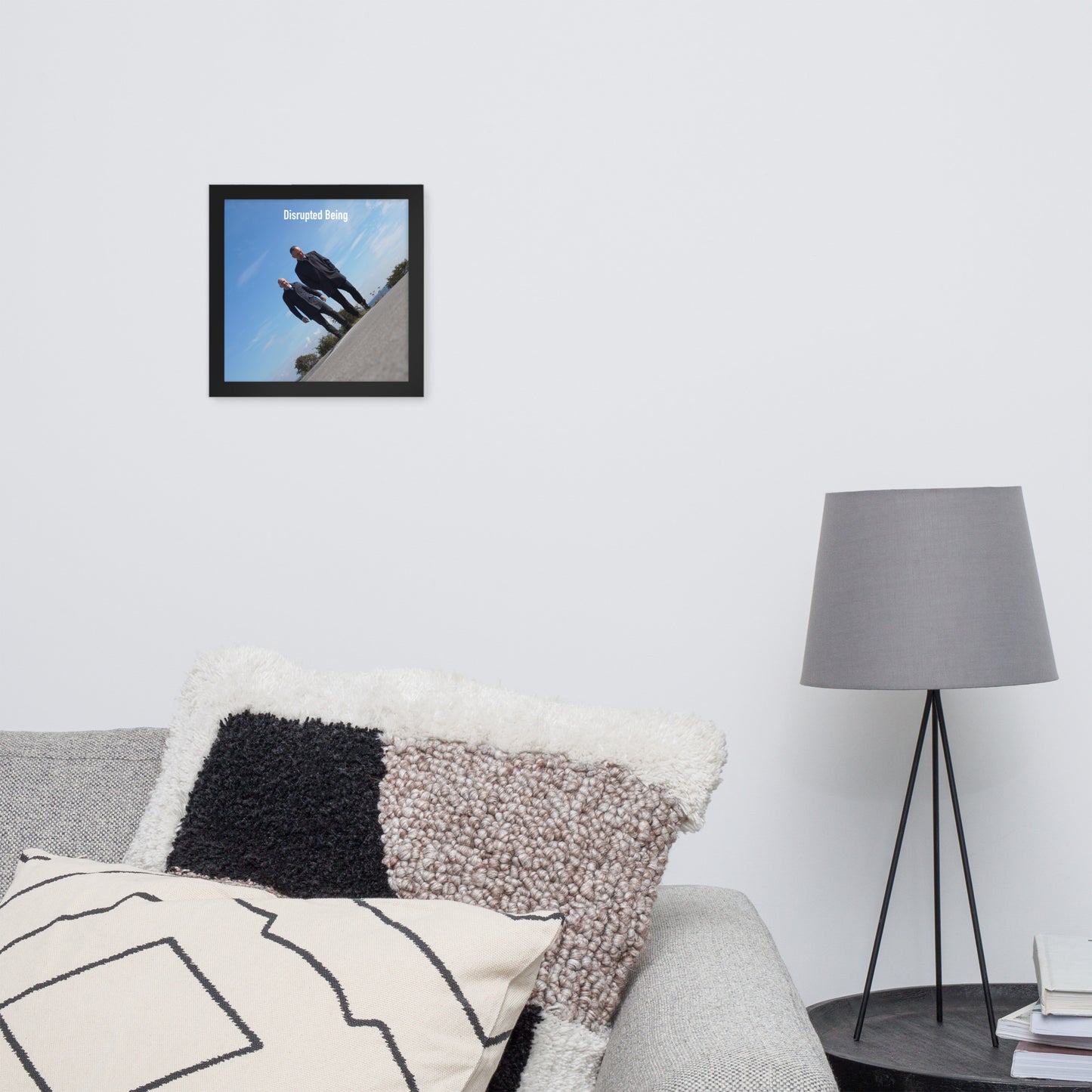 Disrupted Being, official photo and logo, Framed poster