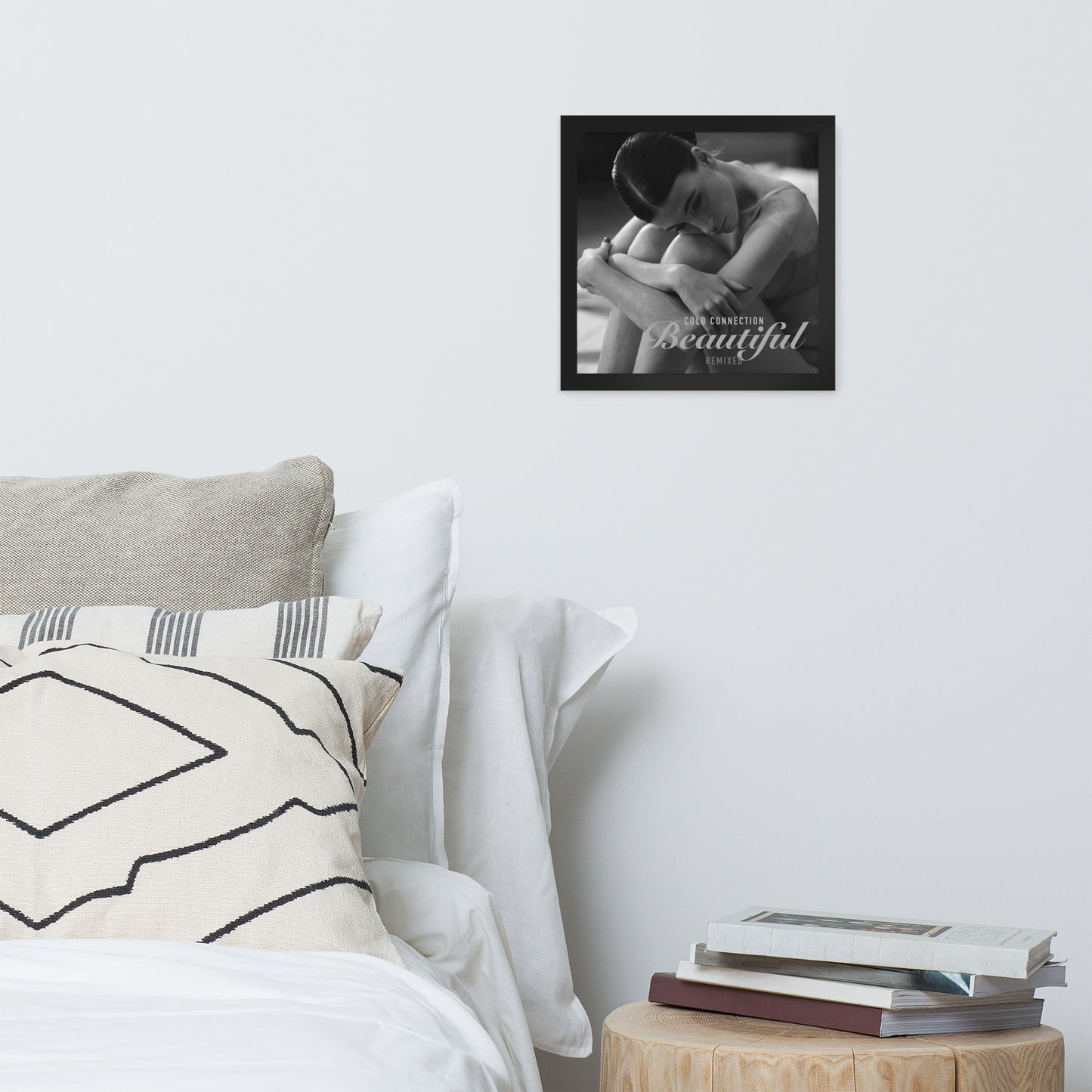 Cold Connection, Beautiful, 12" cover art, Framed poster