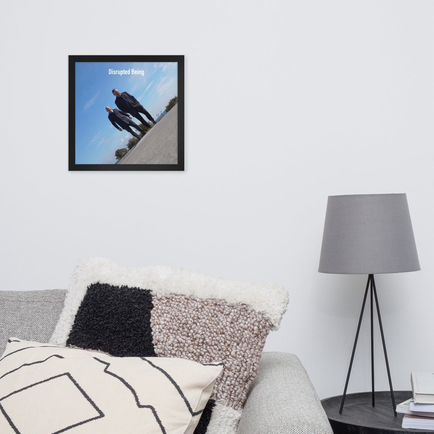 Disrupted Being, official photo and logo, Framed poster