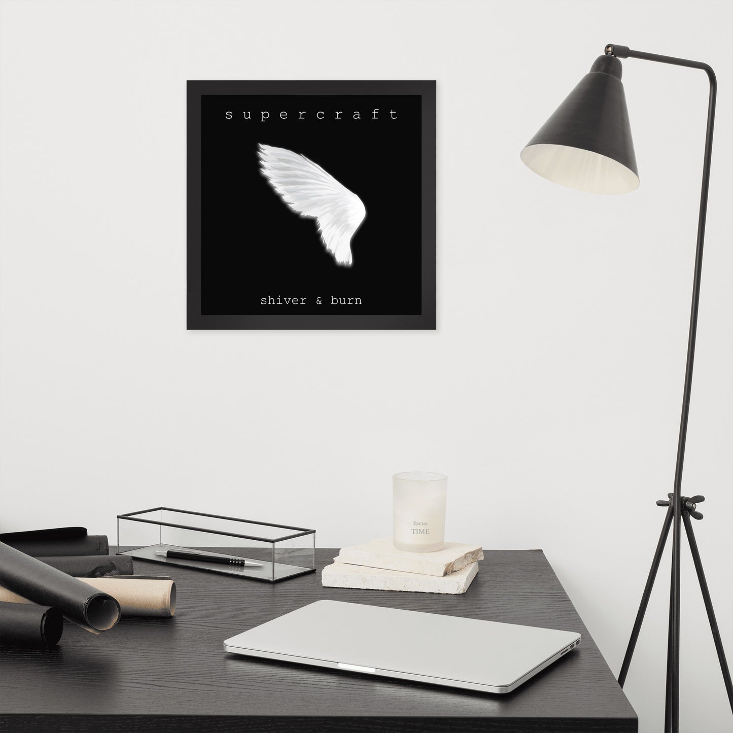 Supercraft, official cover art 'Shiver & Burn' Framed poster