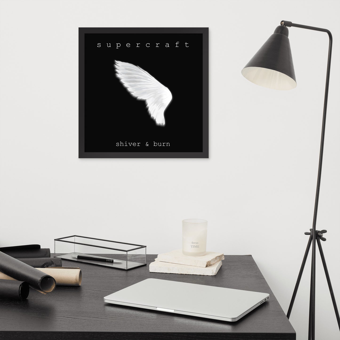 Supercraft, official cover art 'Shiver & Burn' Framed poster