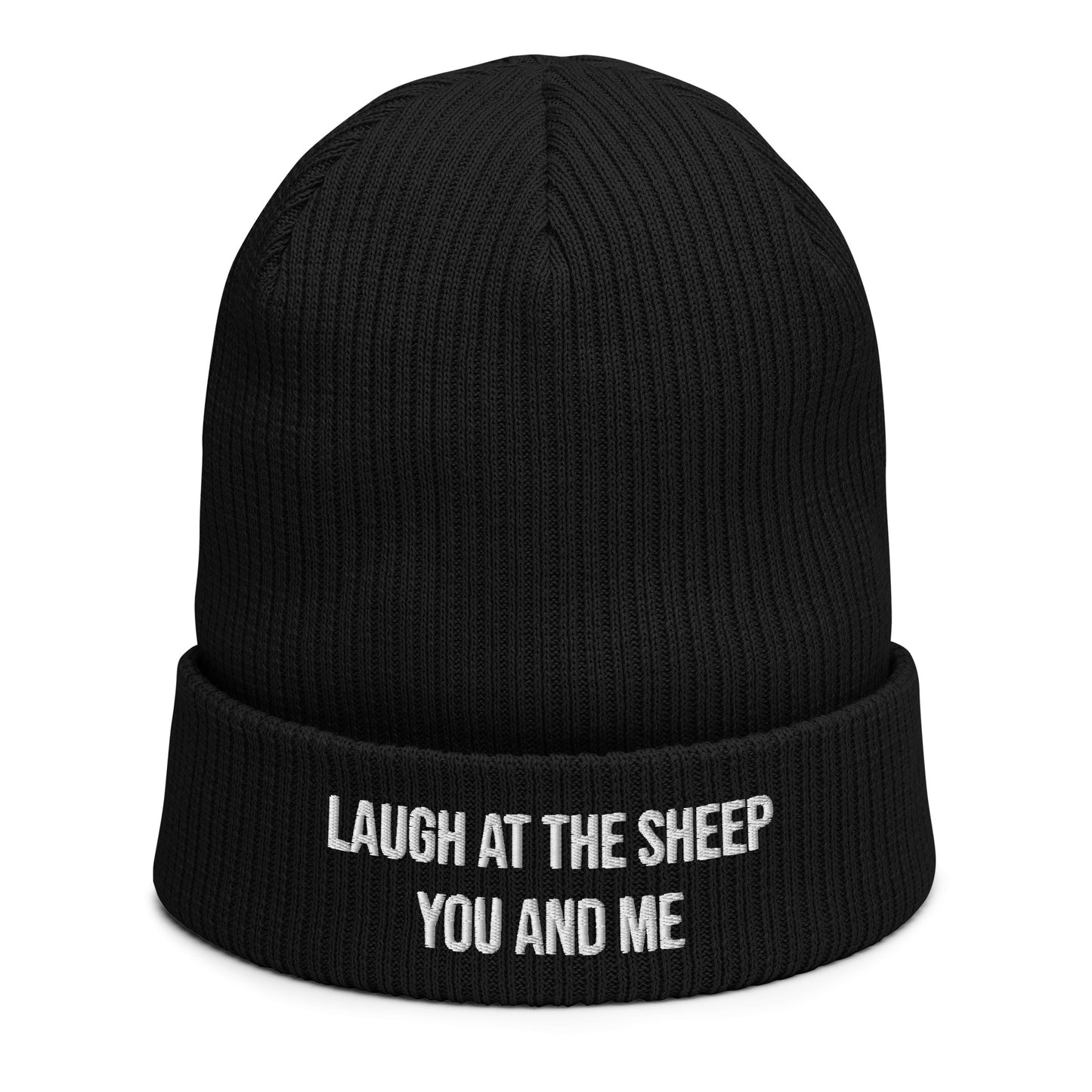 Disrupted Being, official lyrics (embroidery), Organic ribbed beanie