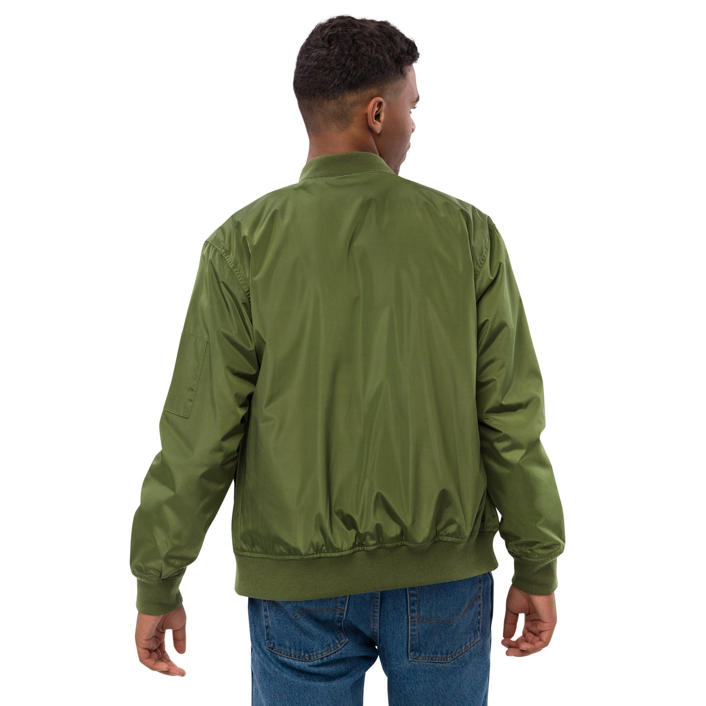 Cold Connection, logo (embroidery), Premium recycled bomber jacket