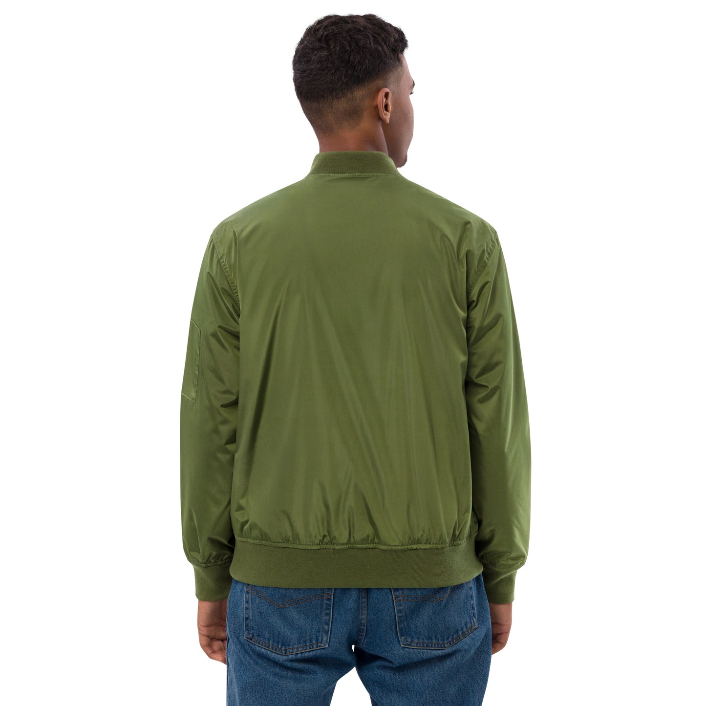 Cold Connection, logo (embroidery), Premium recycled bomber jacket