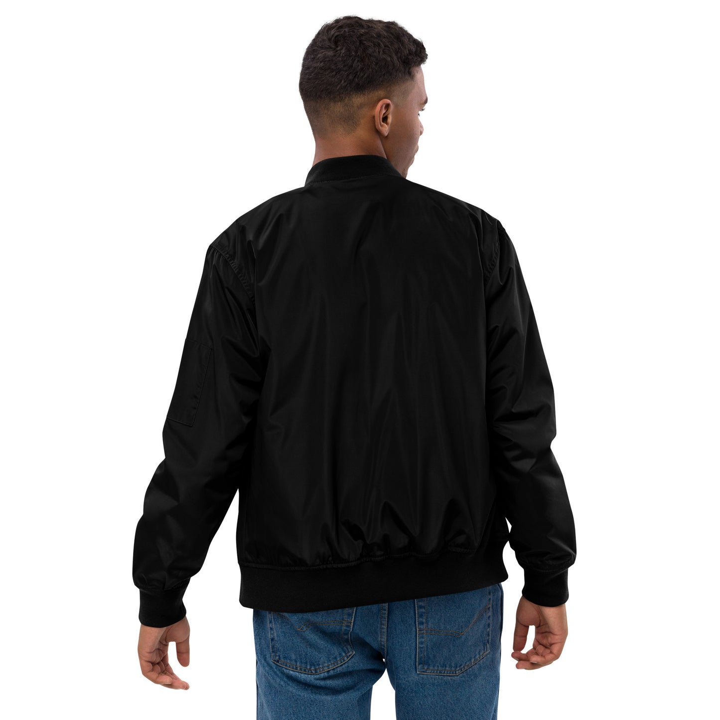 Cold Connection, logo (embroidery), Premium recycled bomber jacket