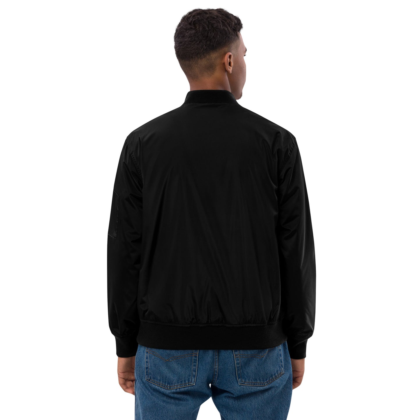 Cold Connection, logo (embroidery), Premium recycled bomber jacket