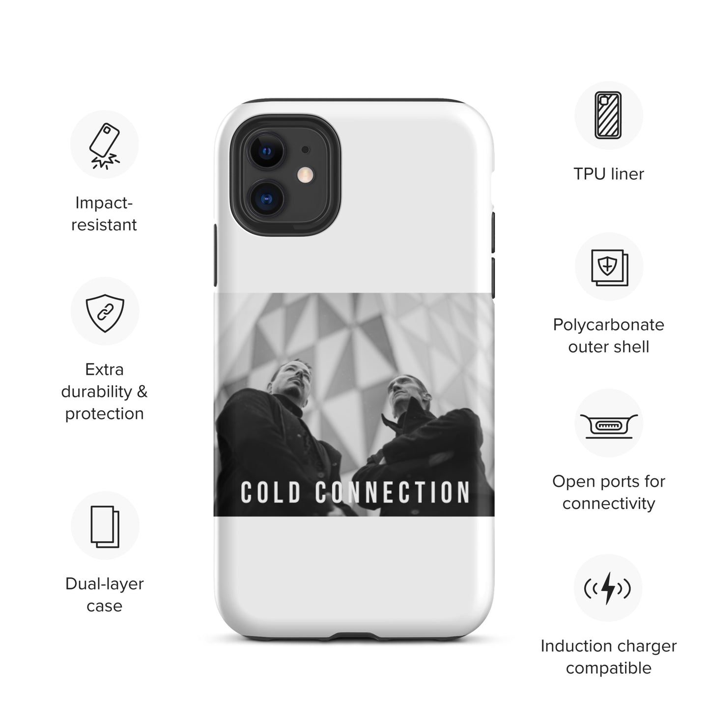 Cold Connection, official band photo, Tough iPhone case