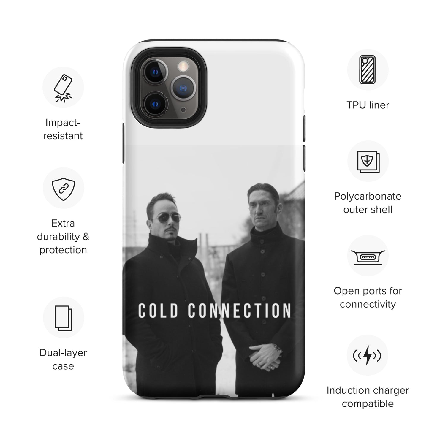 Cold Connection, official band photo, Tough iPhone case