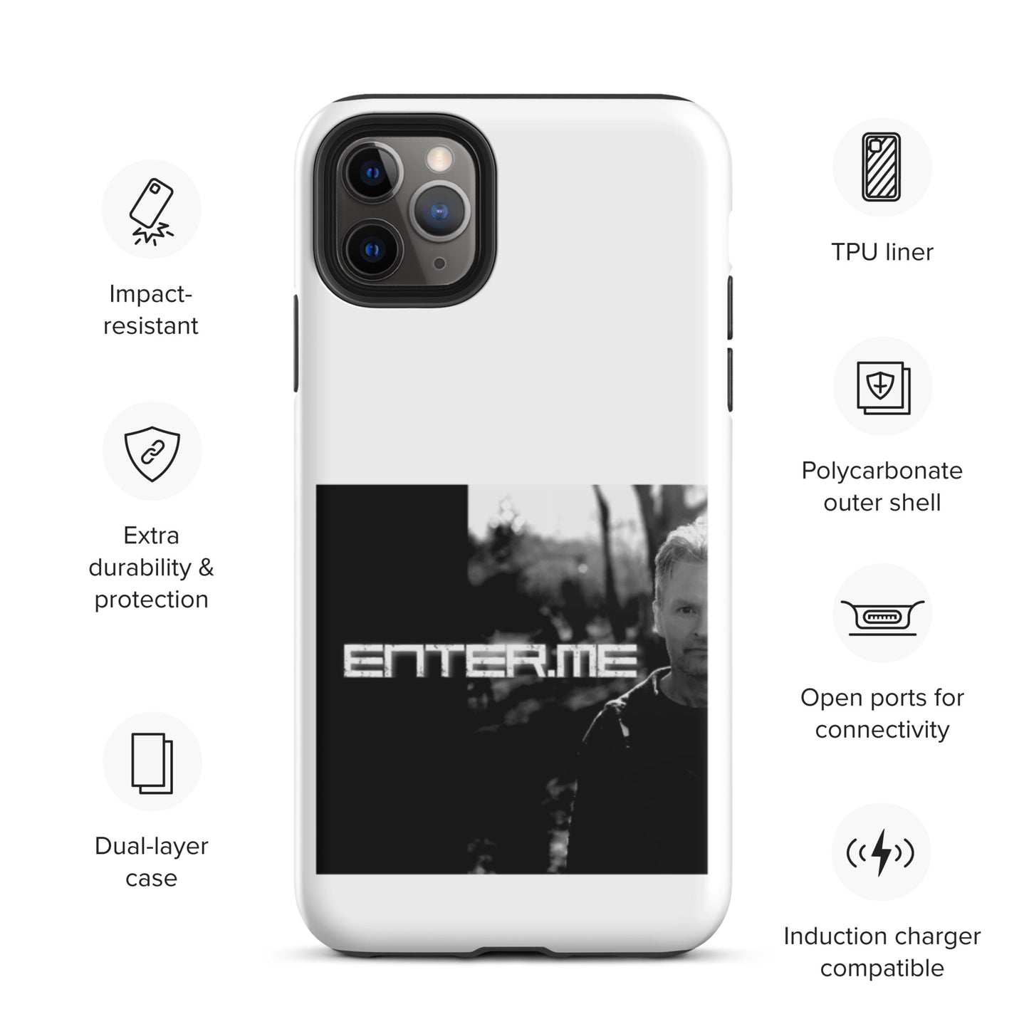 enter.me, official photo, Tough iPhone case