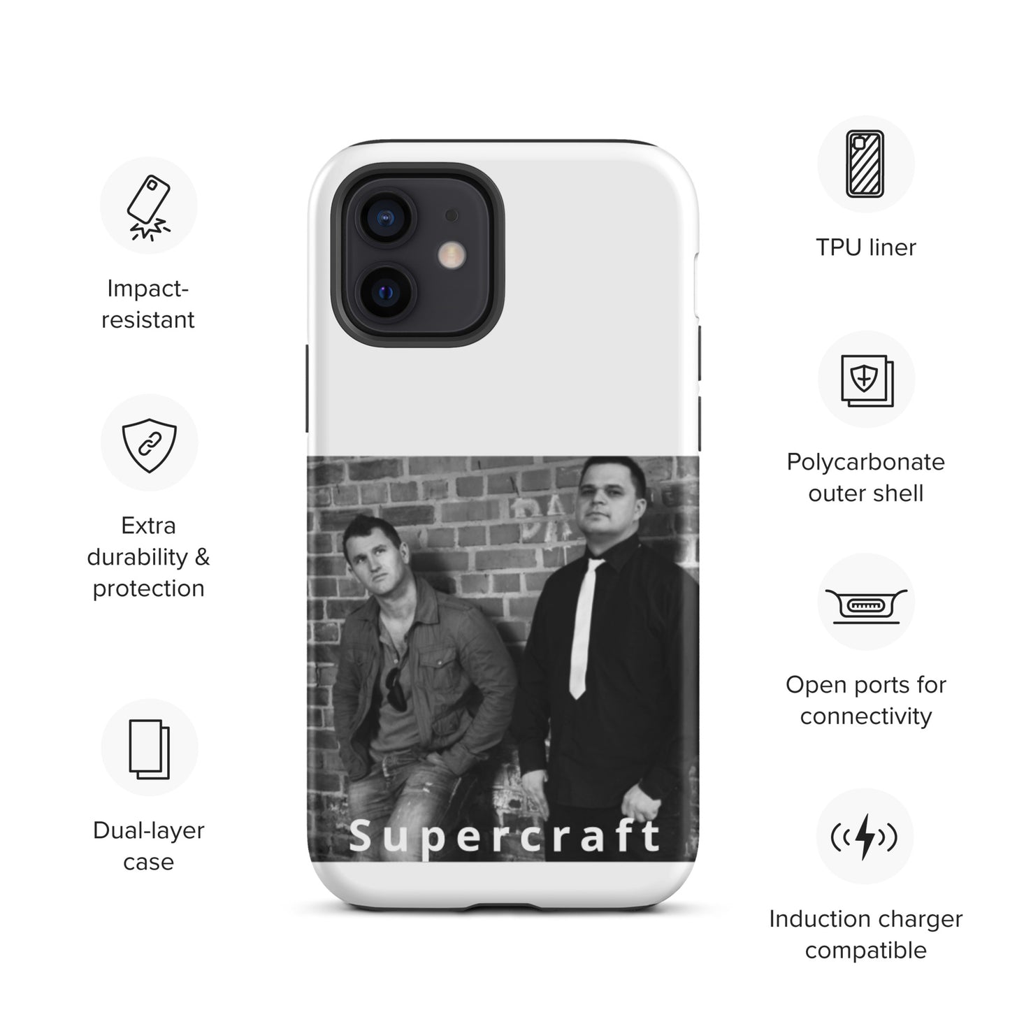 Supercraft, official band photo, Tough iPhone case
