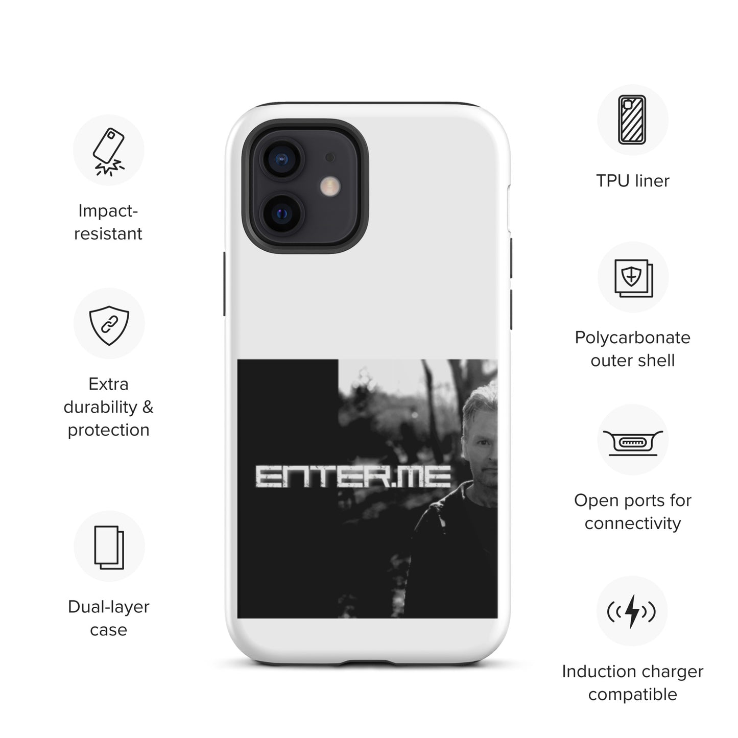 enter.me, official photo, Tough iPhone case