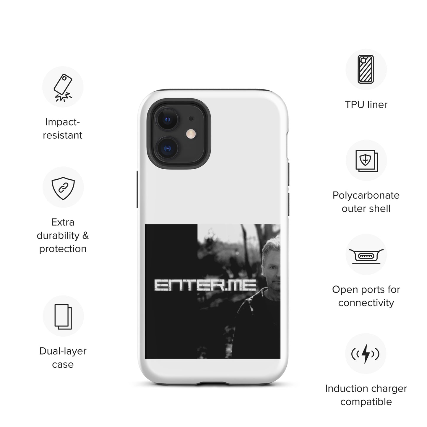 enter.me, official photo, Tough iPhone case