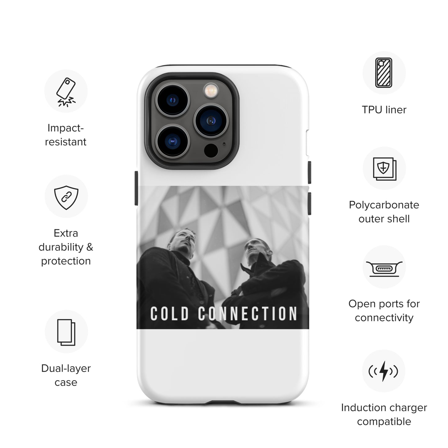 Cold Connection, official band photo, Tough iPhone case
