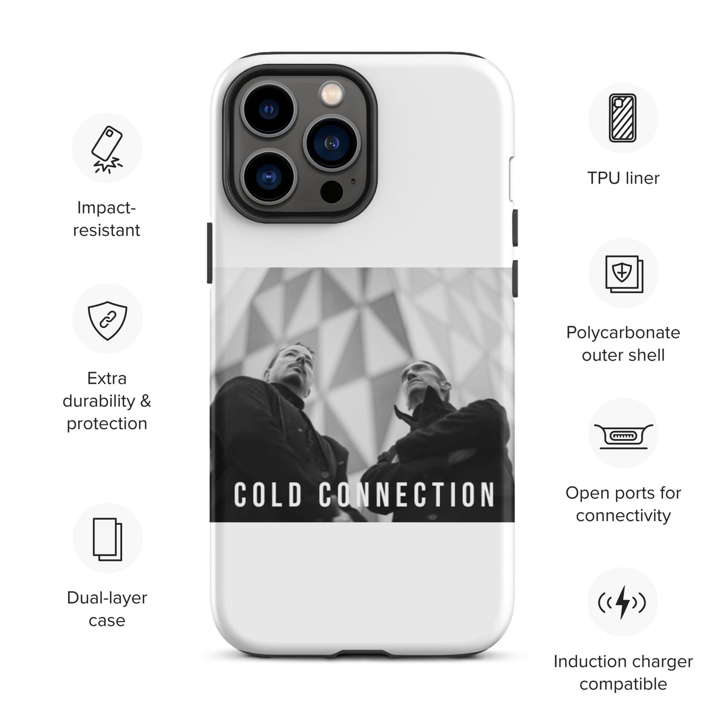 Cold Connection, official band photo, Tough iPhone case