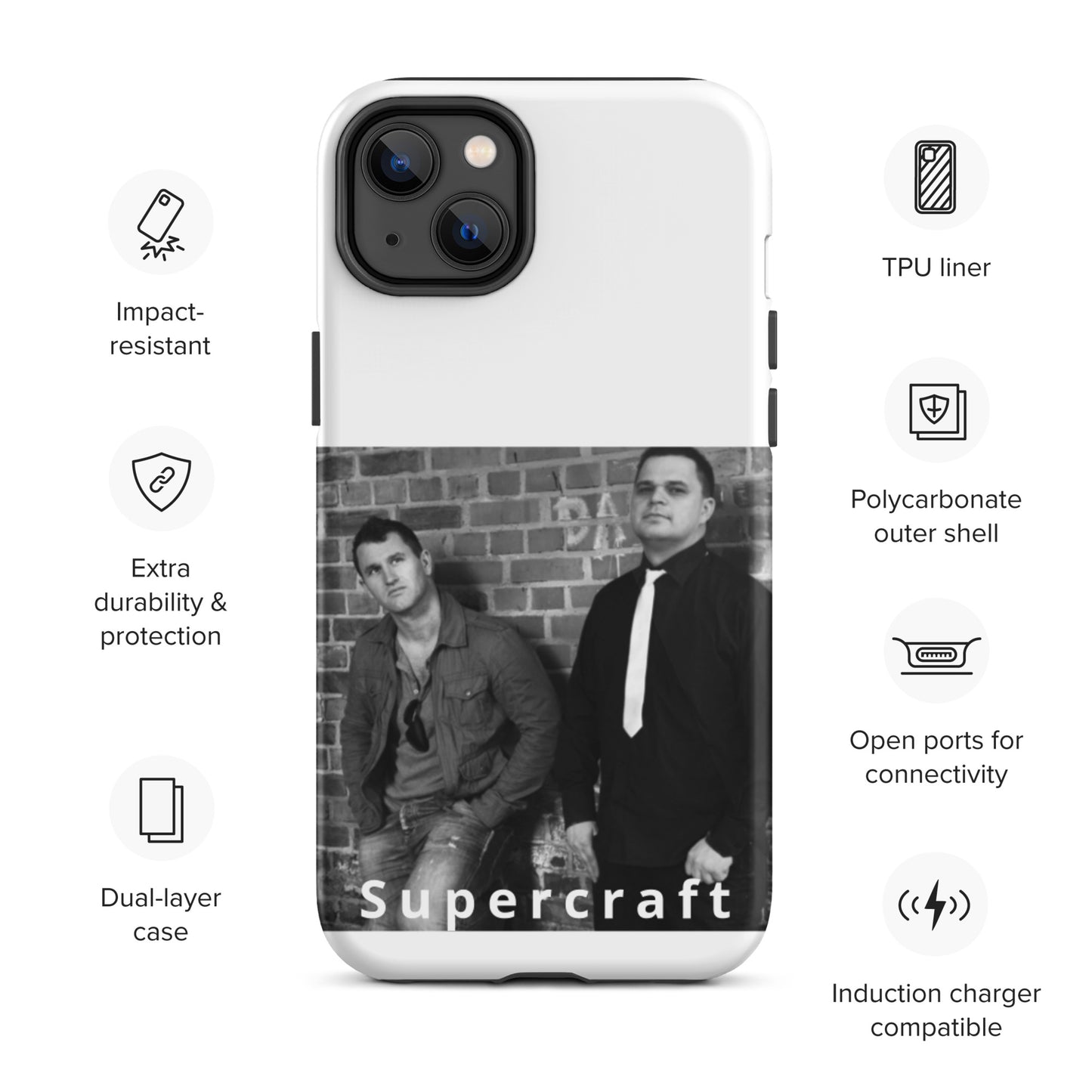 Supercraft, official band photo, Tough iPhone case