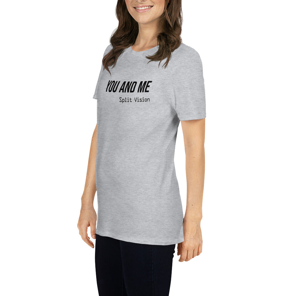 Split Vision, official logo and song quote, Short-Sleeve Unisex T-Shirt