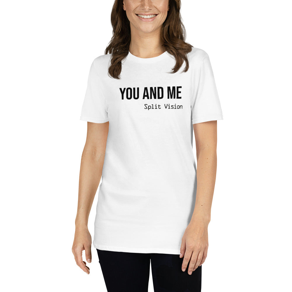 Split Vision, official logo and song quote, Short-Sleeve Unisex T-Shirt