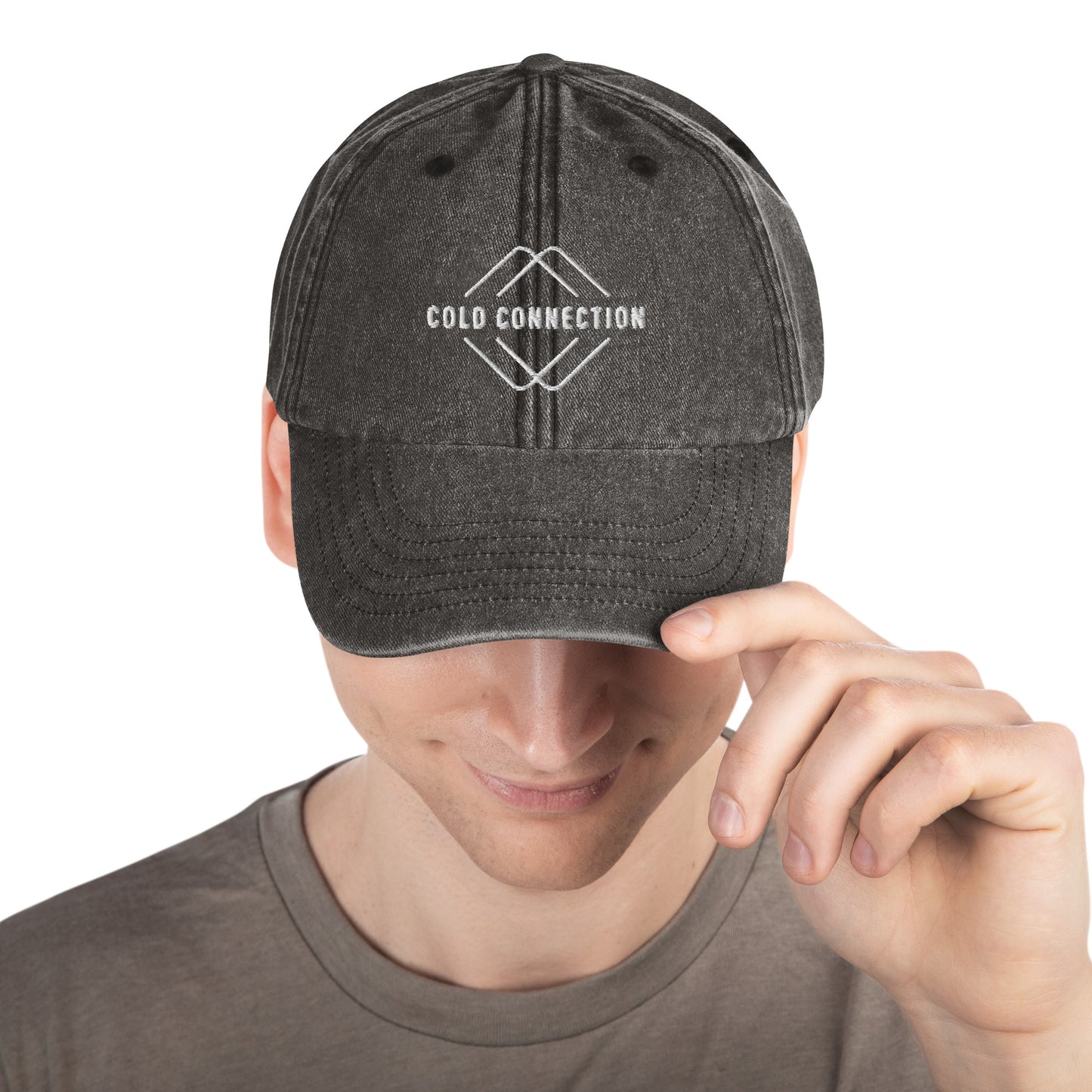 Cold Connection, logo (embroidery), Vintage Hat