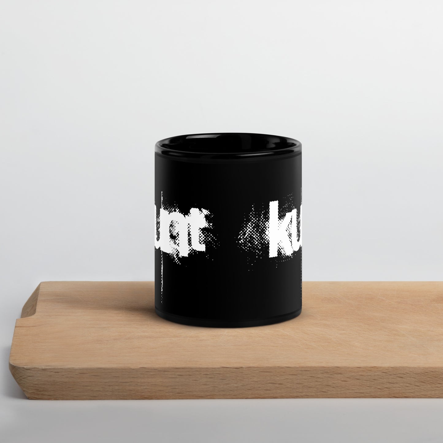 KUNT, official logo, Black Glossy Mug