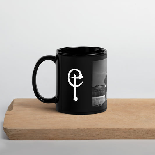 e:lect, official logo and photo, Black Glossy Mug