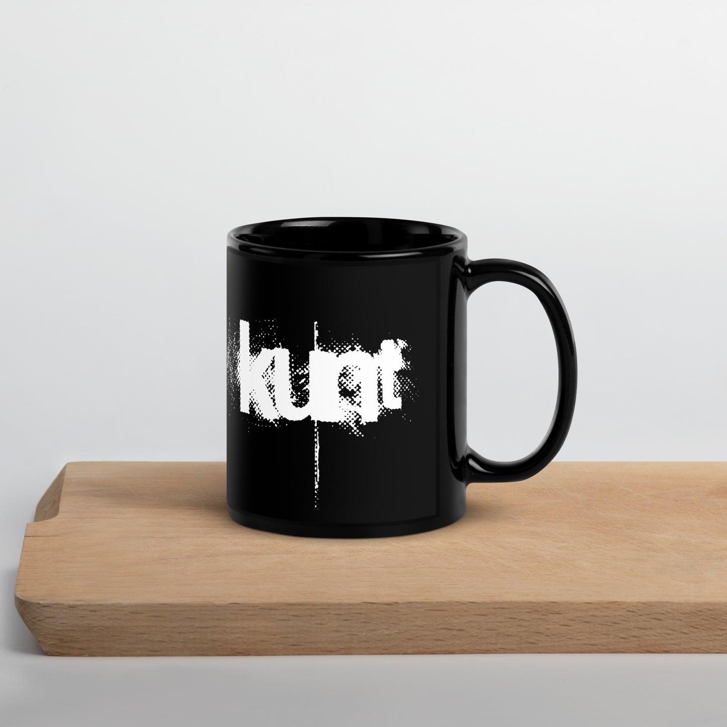 KUNT, official logo, Black Glossy Mug