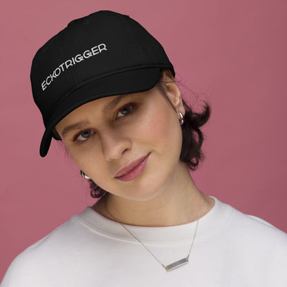 Eckotrigger, official logo (embroidery), Organic dad hat