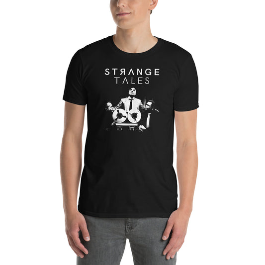 Strange Tales, official logo and band photo, Short-Sleeve Unisex T-Shirt