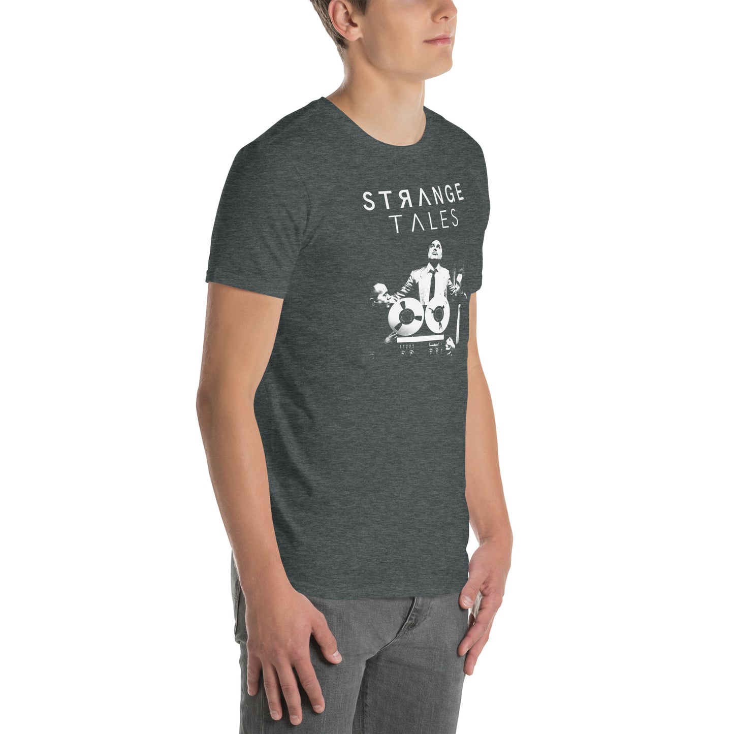 Strange Tales, official logo and band photo, Short-Sleeve Unisex T-Shirt