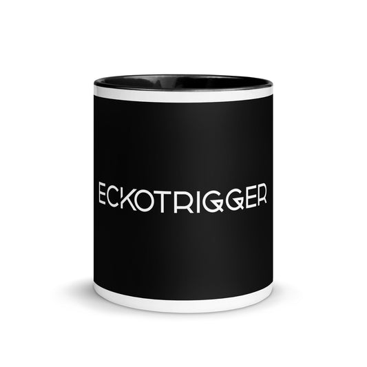 Eckotrigger, official logo and band photo, Mug with Black Color Inside