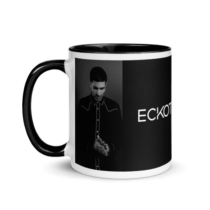 Eckotrigger, official logo and band photo, Mug with Black Color Inside