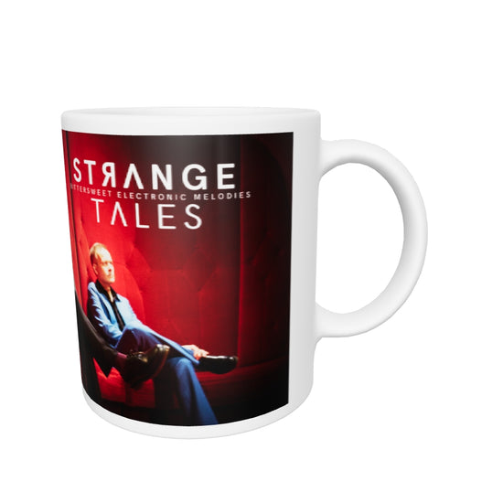 Strange Tales, official band photo and logo, White glossy mug
