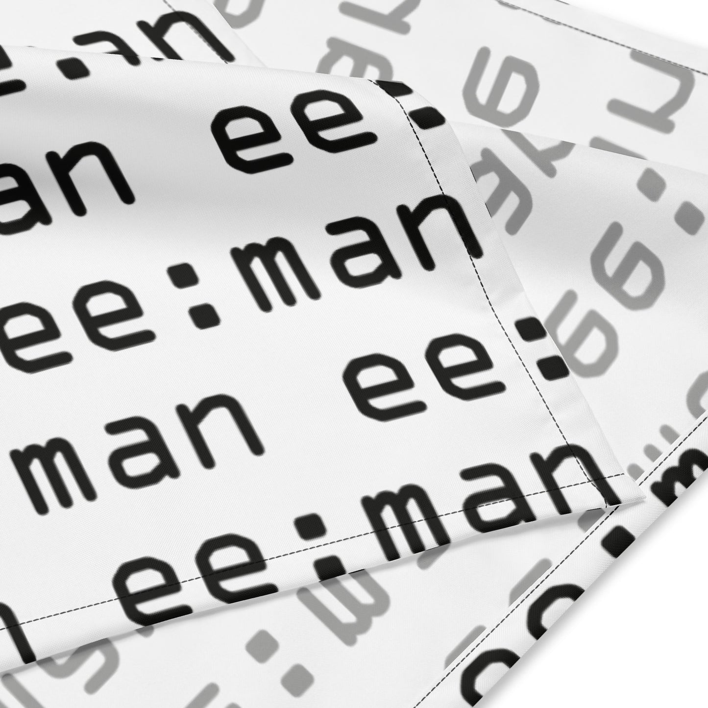 ee:man, official logo, All-over print bandana