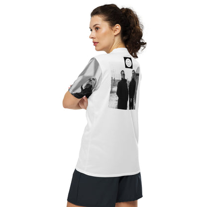 Cold Connection, official band photo and logo, Recycled unisex sports jersey