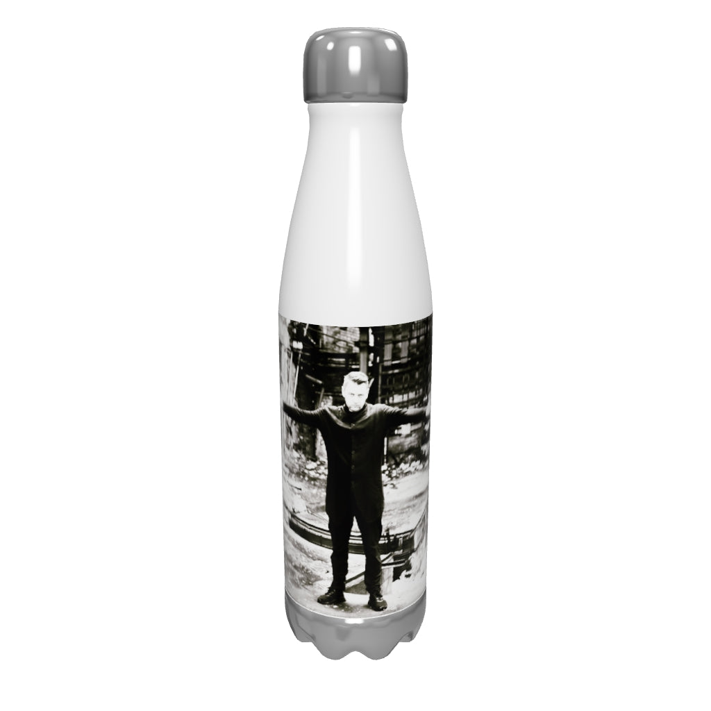 ee:man, official photo and logo, Stainless Steel Water Bottle
