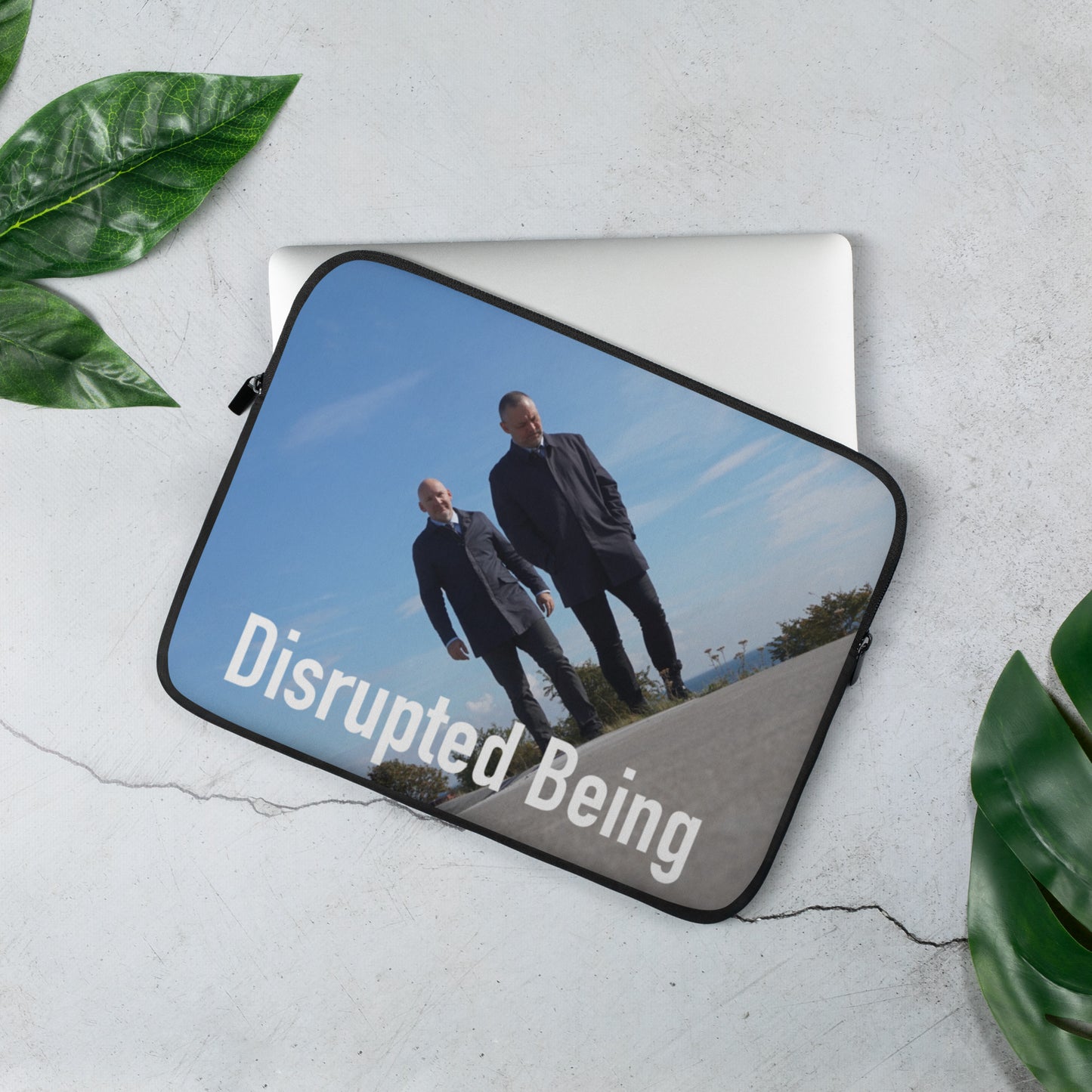 Disrupted Being, official photo and logo, Laptop Sleeve