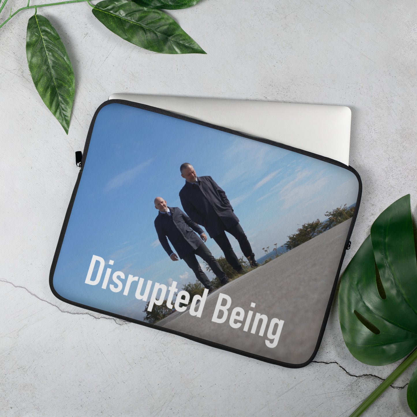 Disrupted Being, official photo and logo, Laptop Sleeve