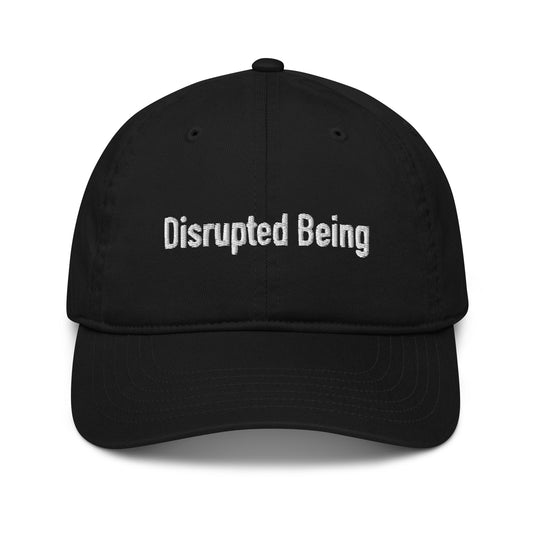 Disrupted Being, official logo (embroidery), Organic dad hat