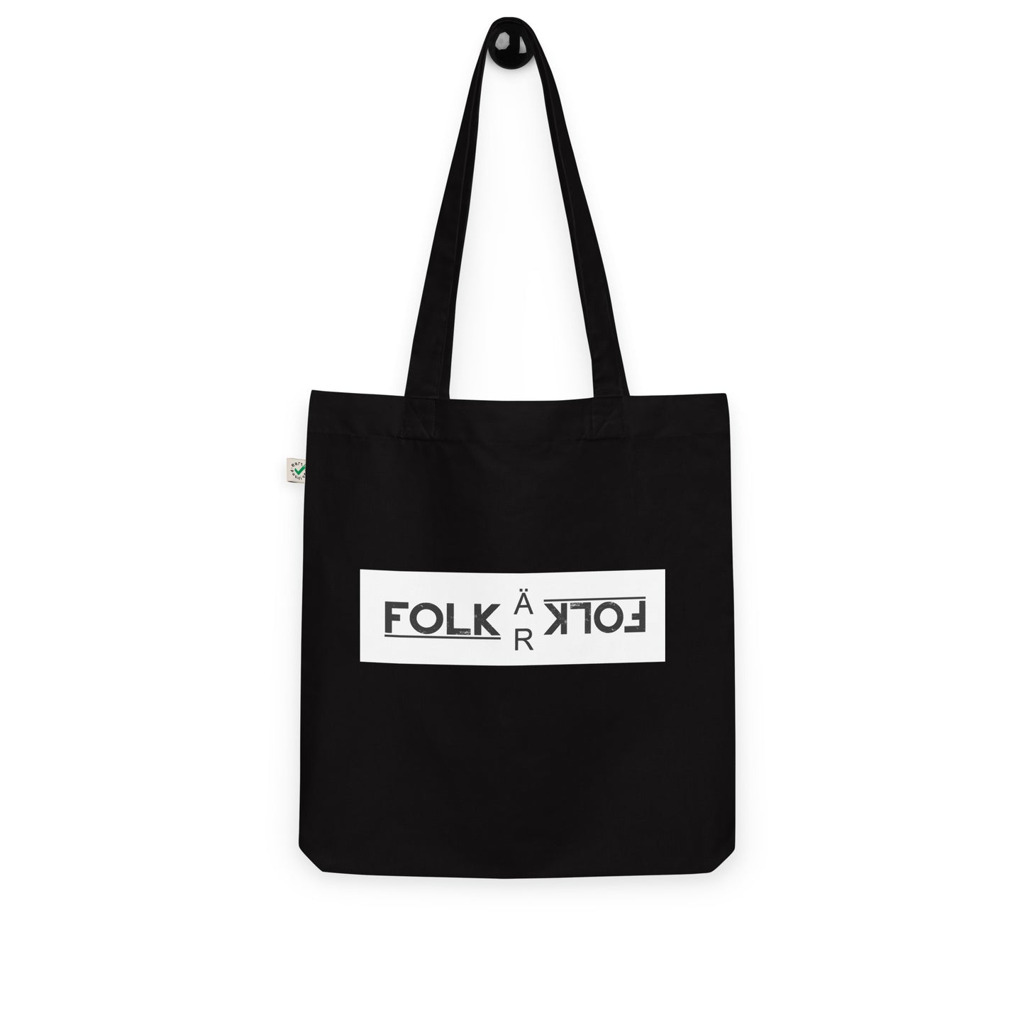 Folk Är Folk, official logo, Organic fashion tote bag