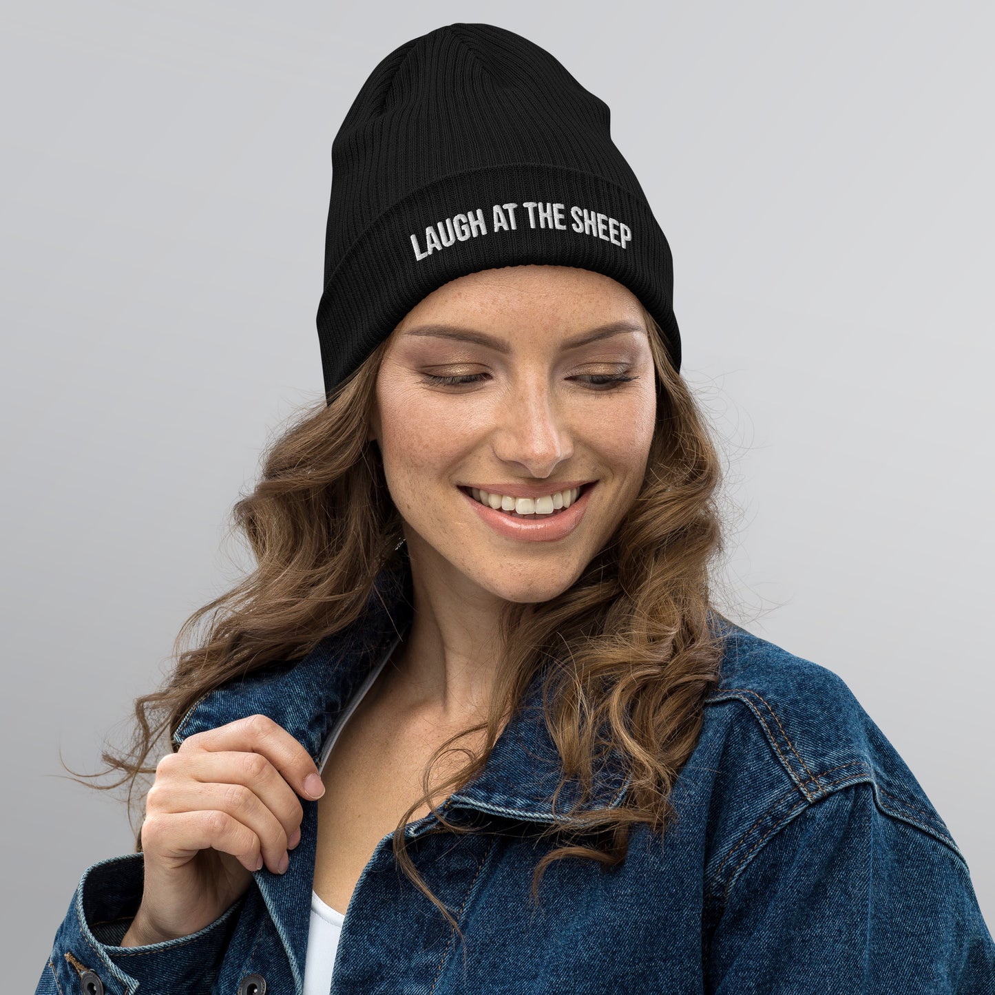 Disrupted Being, official lyrics (embroidery), Organic ribbed beanie