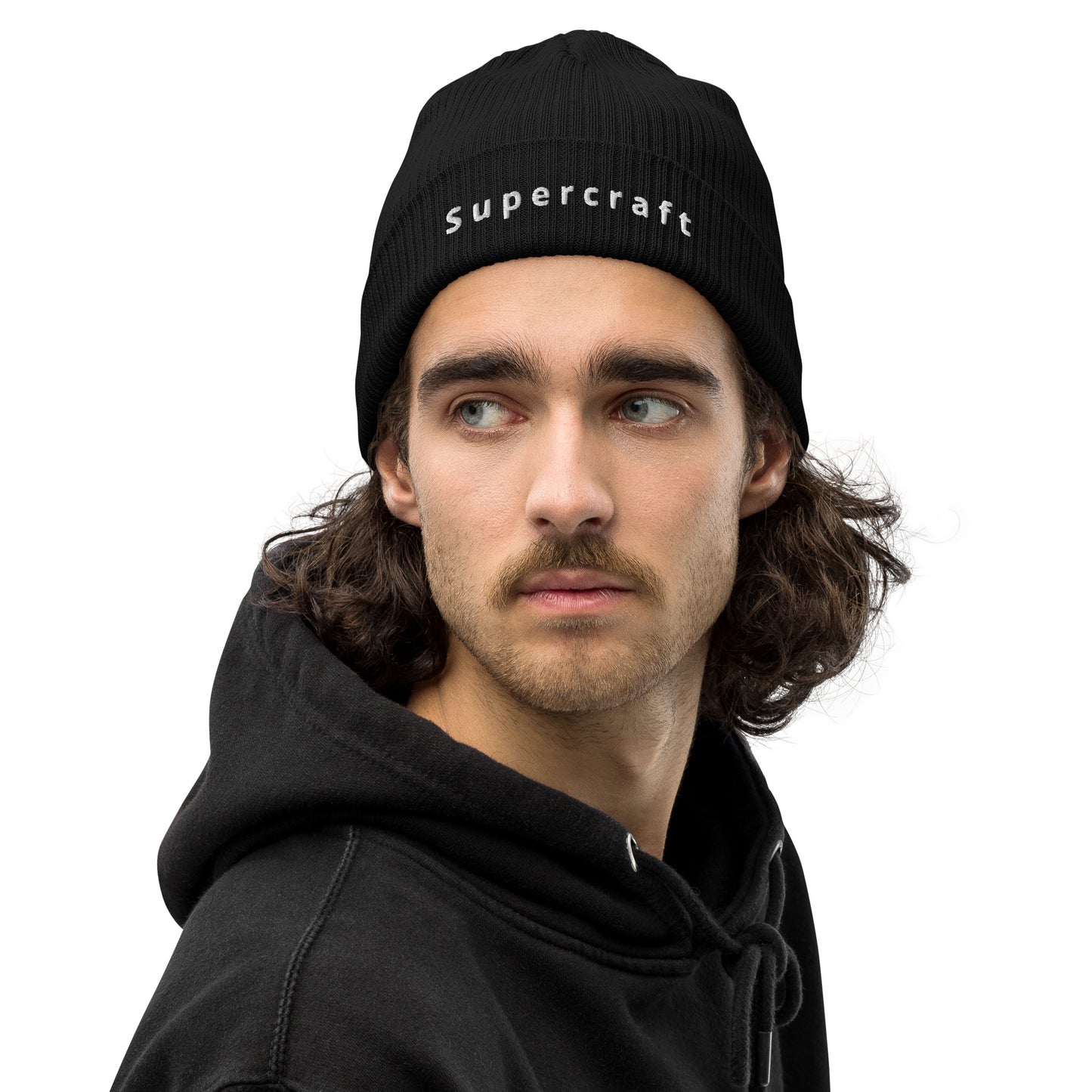 Supercraft, official logo, Organic ribbed beanie