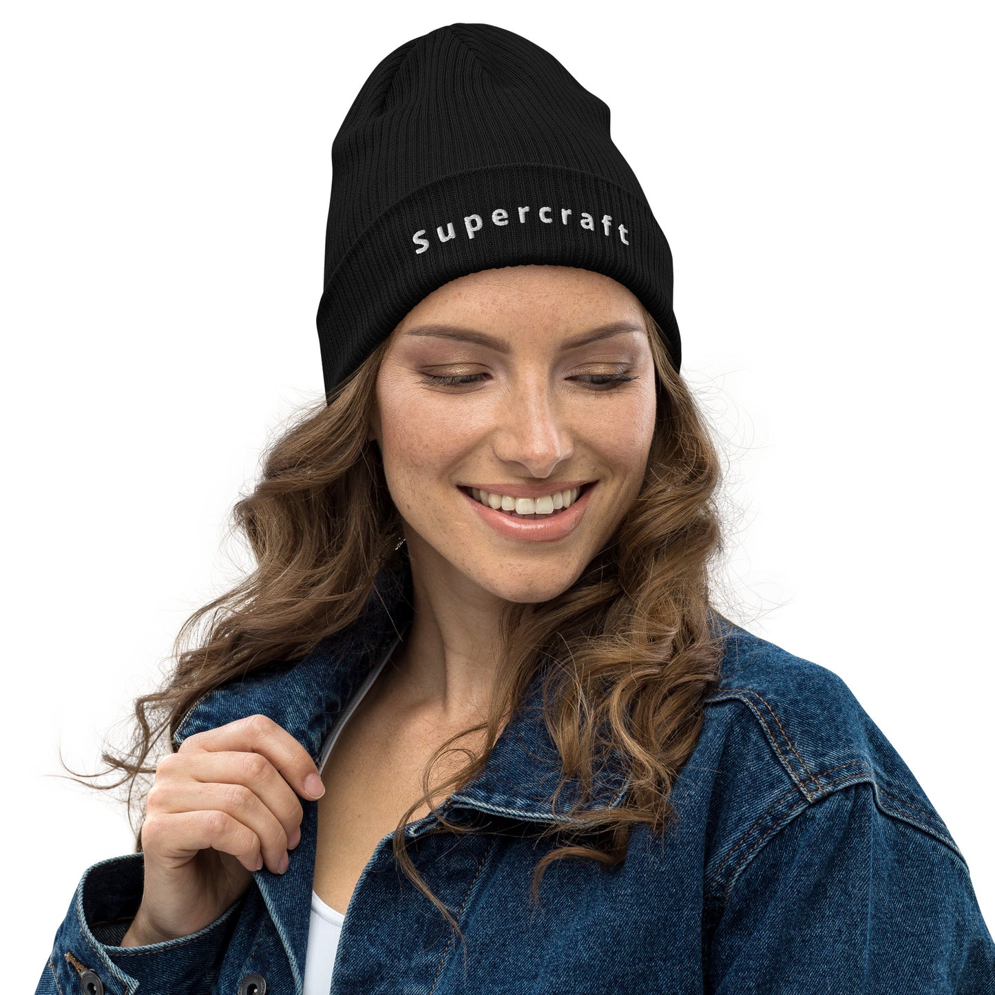 Supercraft, official logo, Organic ribbed beanie