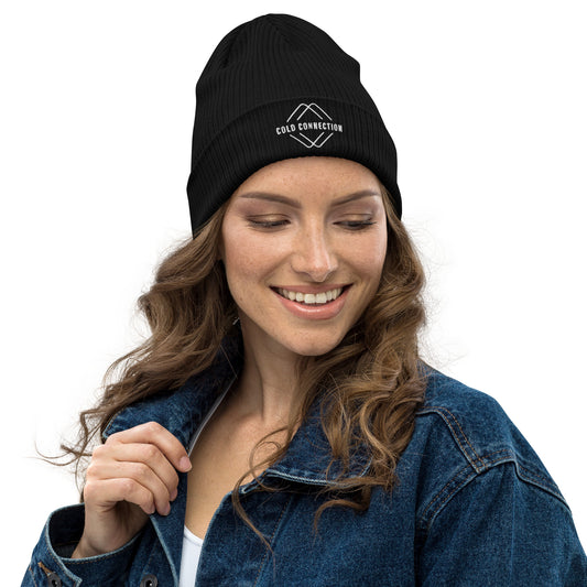 Cold Connection, logo (embroidery), Organic ribbed beanie
