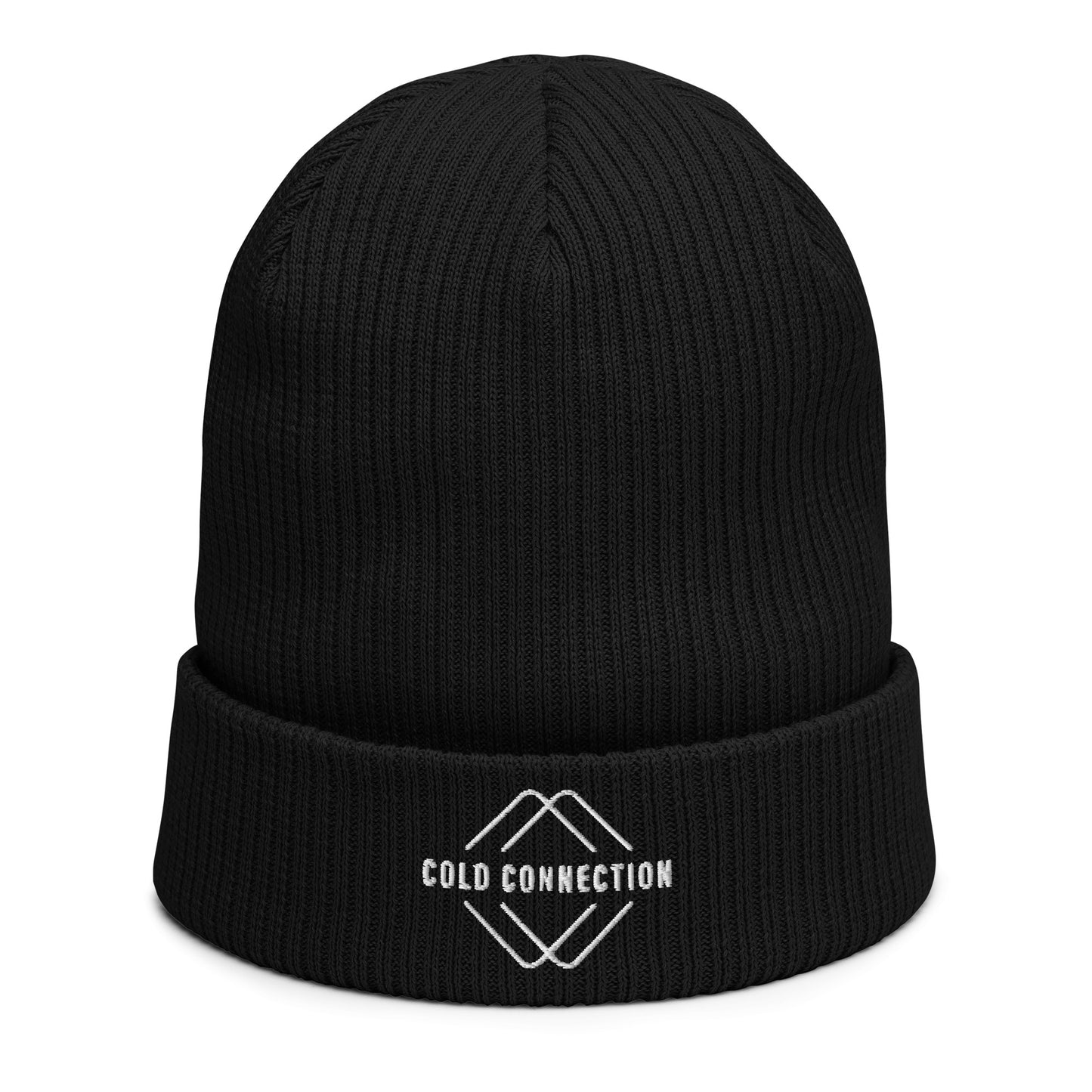 Cold Connection, logo (embroidery), Organic ribbed beanie